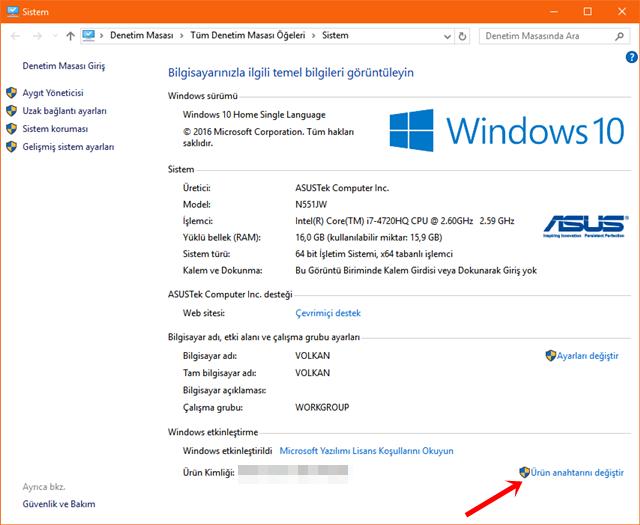 Windows 10 Ürün Anahtarını Değiştirmenin 5 Yolu